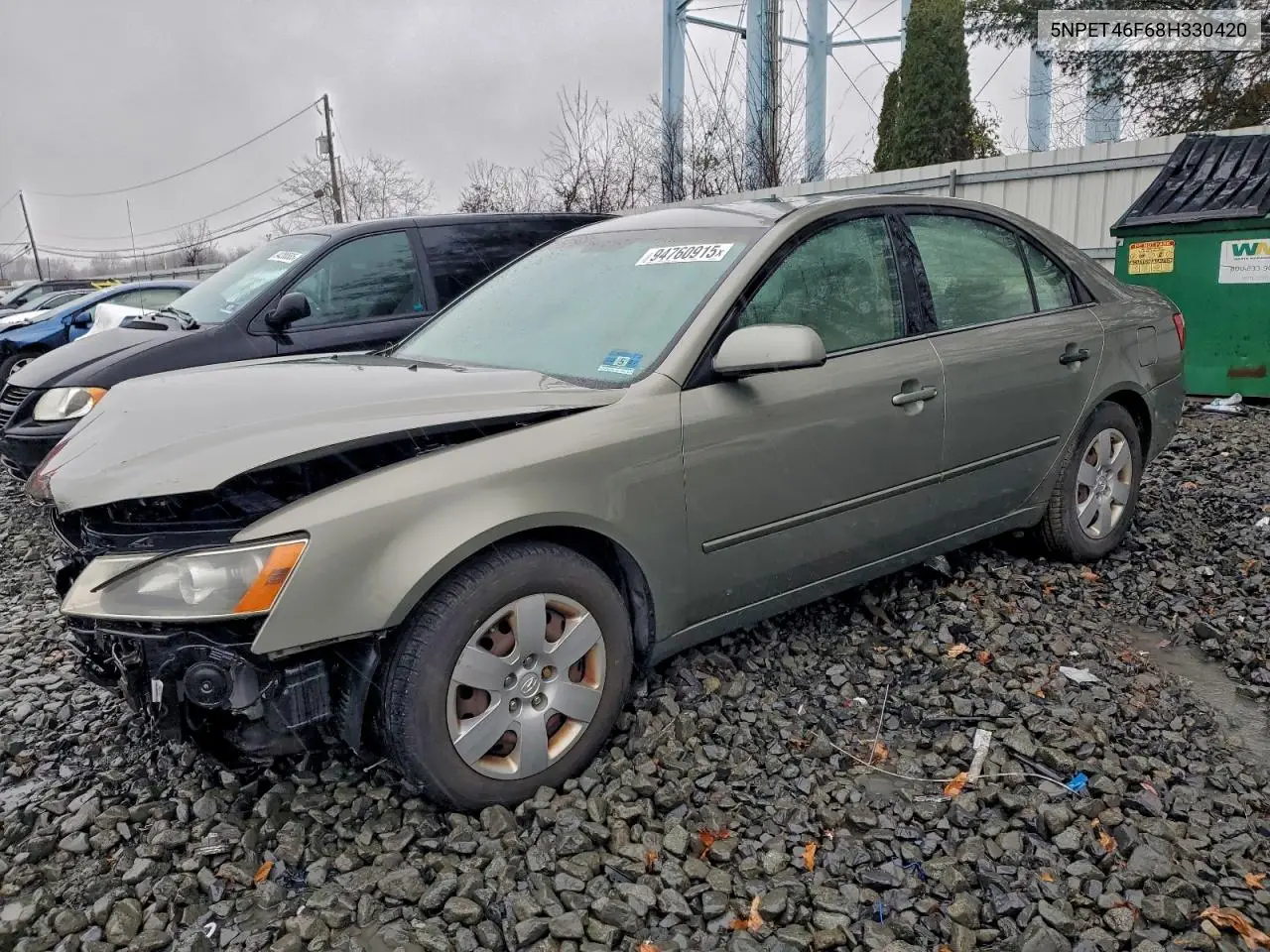 5NPET46F68H330420 2008 Hyundai Sonata Gls