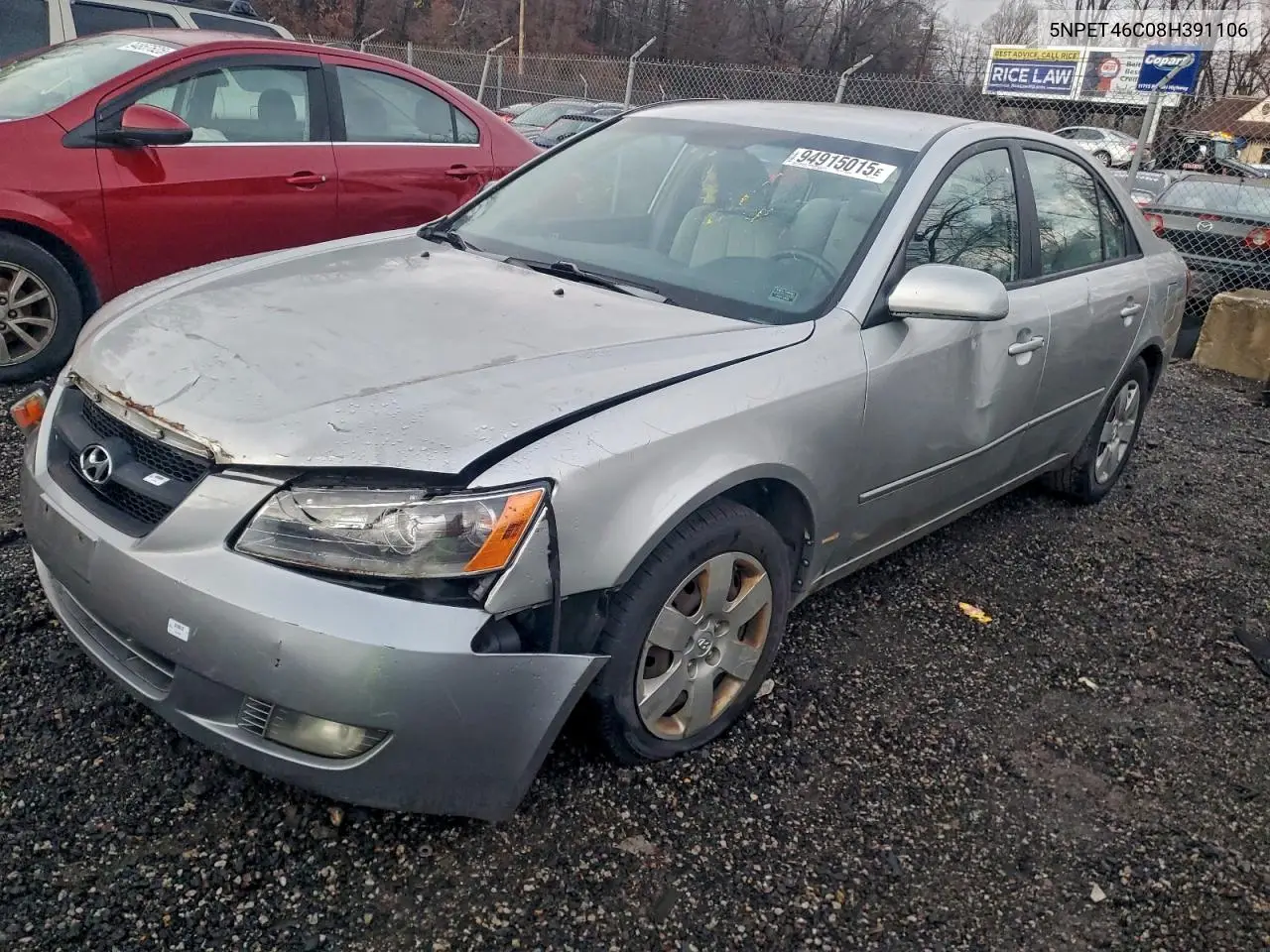 5NPET46C08H391106 2008 Hyundai Sonata Gls