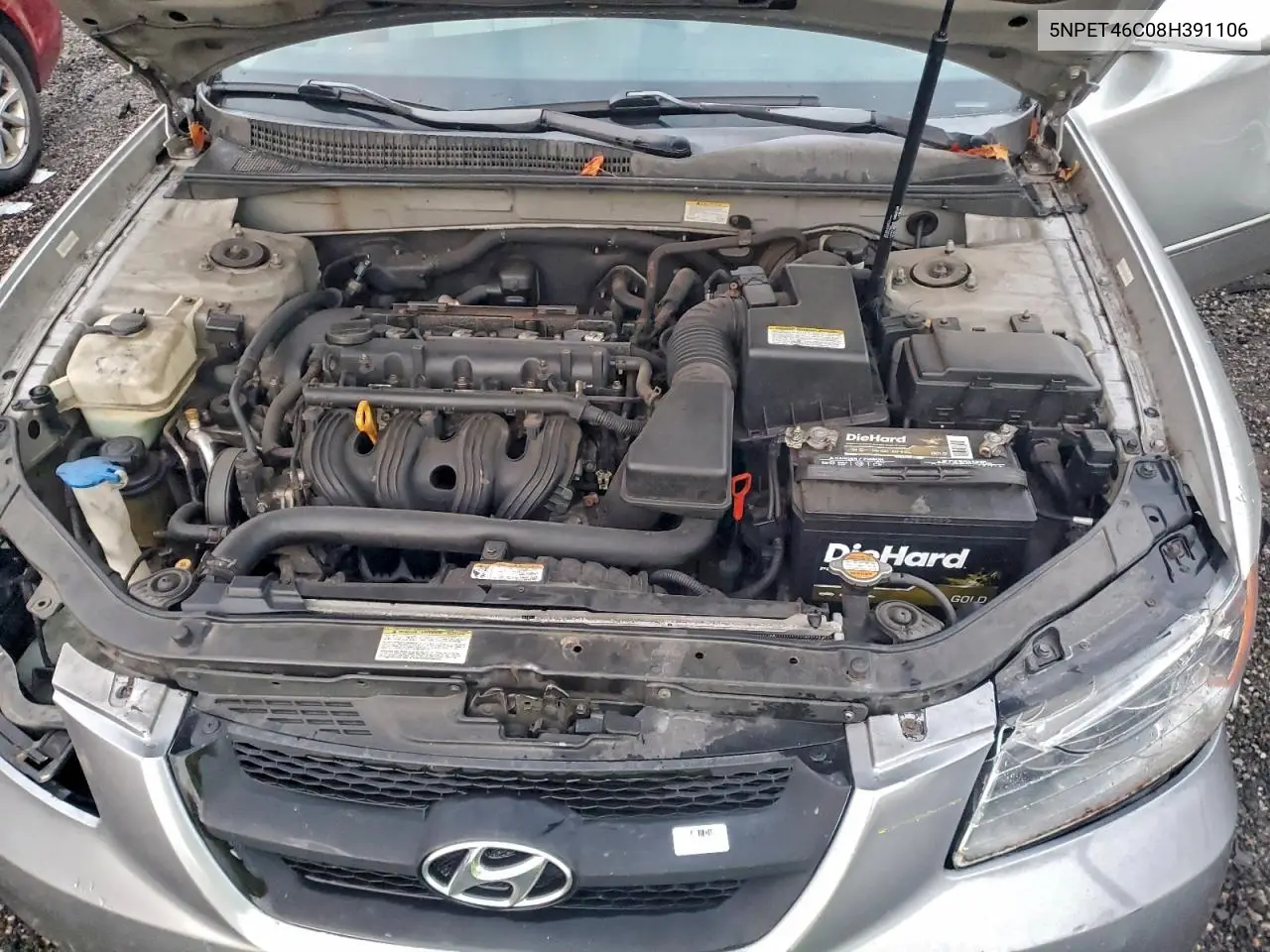 5NPET46C08H391106 2008 Hyundai Sonata Gls