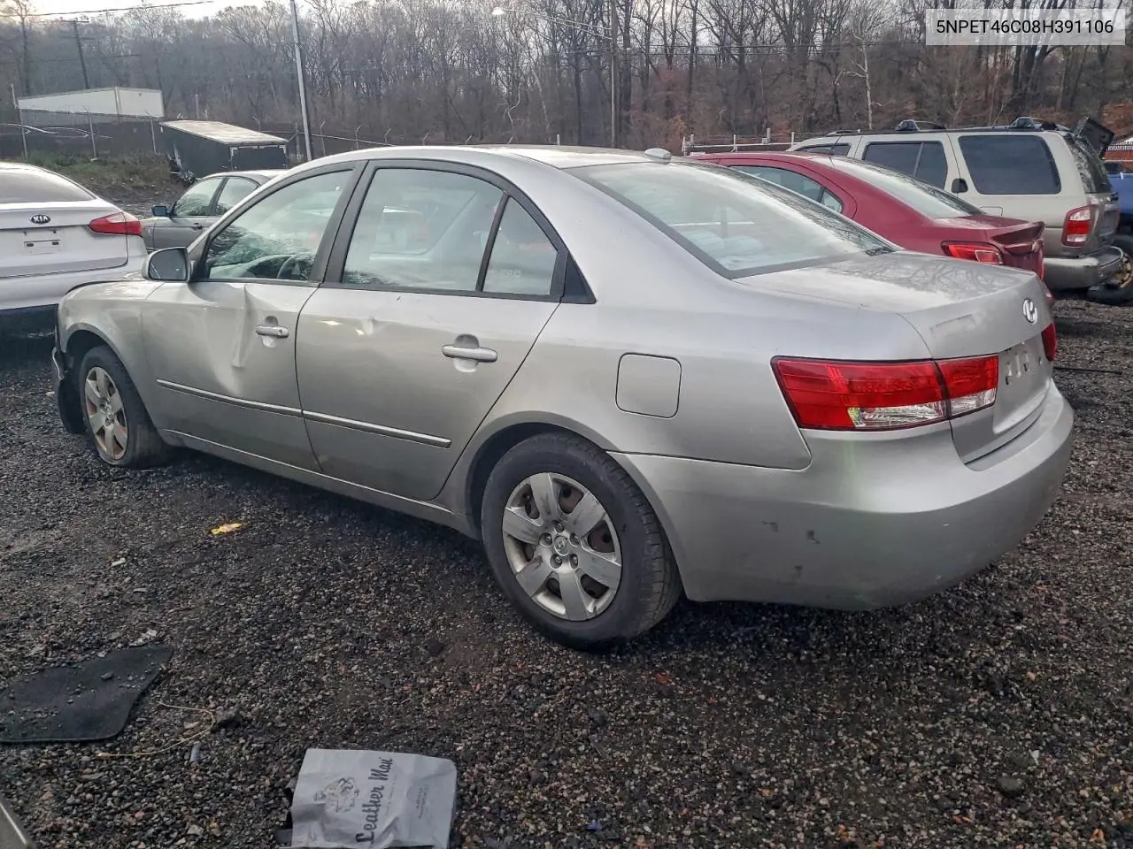 5NPET46C08H391106 2008 Hyundai Sonata Gls