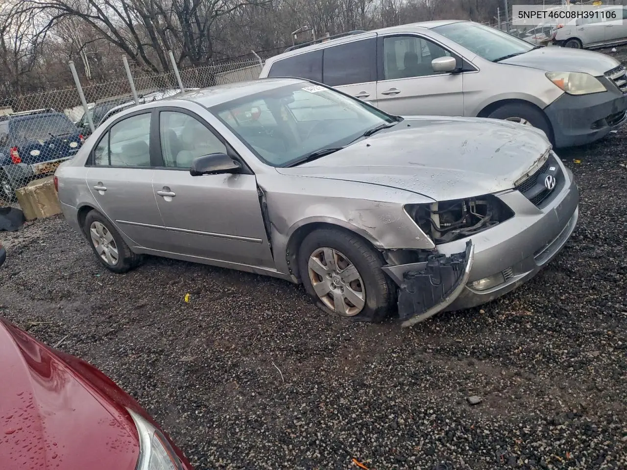 5NPET46C08H391106 2008 Hyundai Sonata Gls