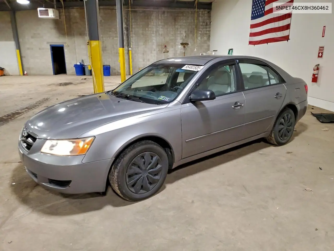 5NPET46CX8H360462 2008 Hyundai Sonata Gls