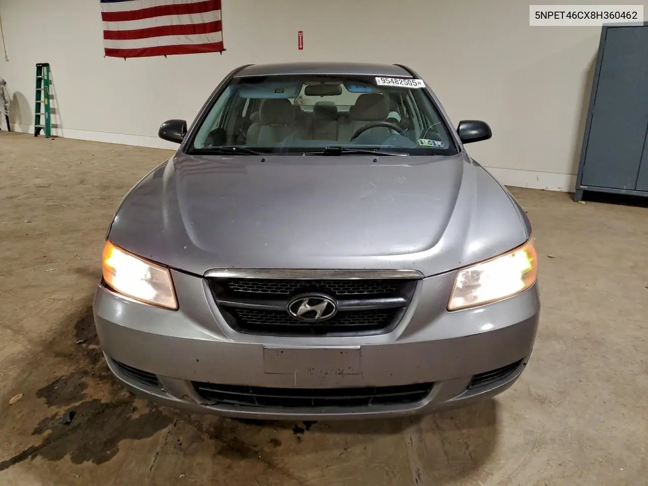 5NPET46CX8H360462 2008 Hyundai Sonata Gls