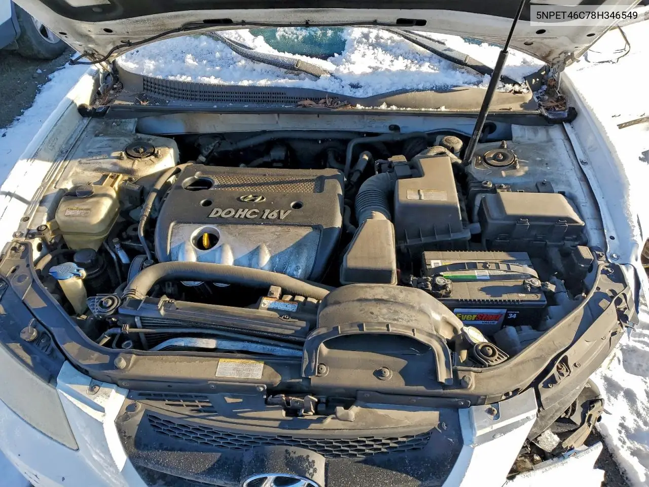 5NPET46C78H346549 2008 Hyundai Sonata Gls