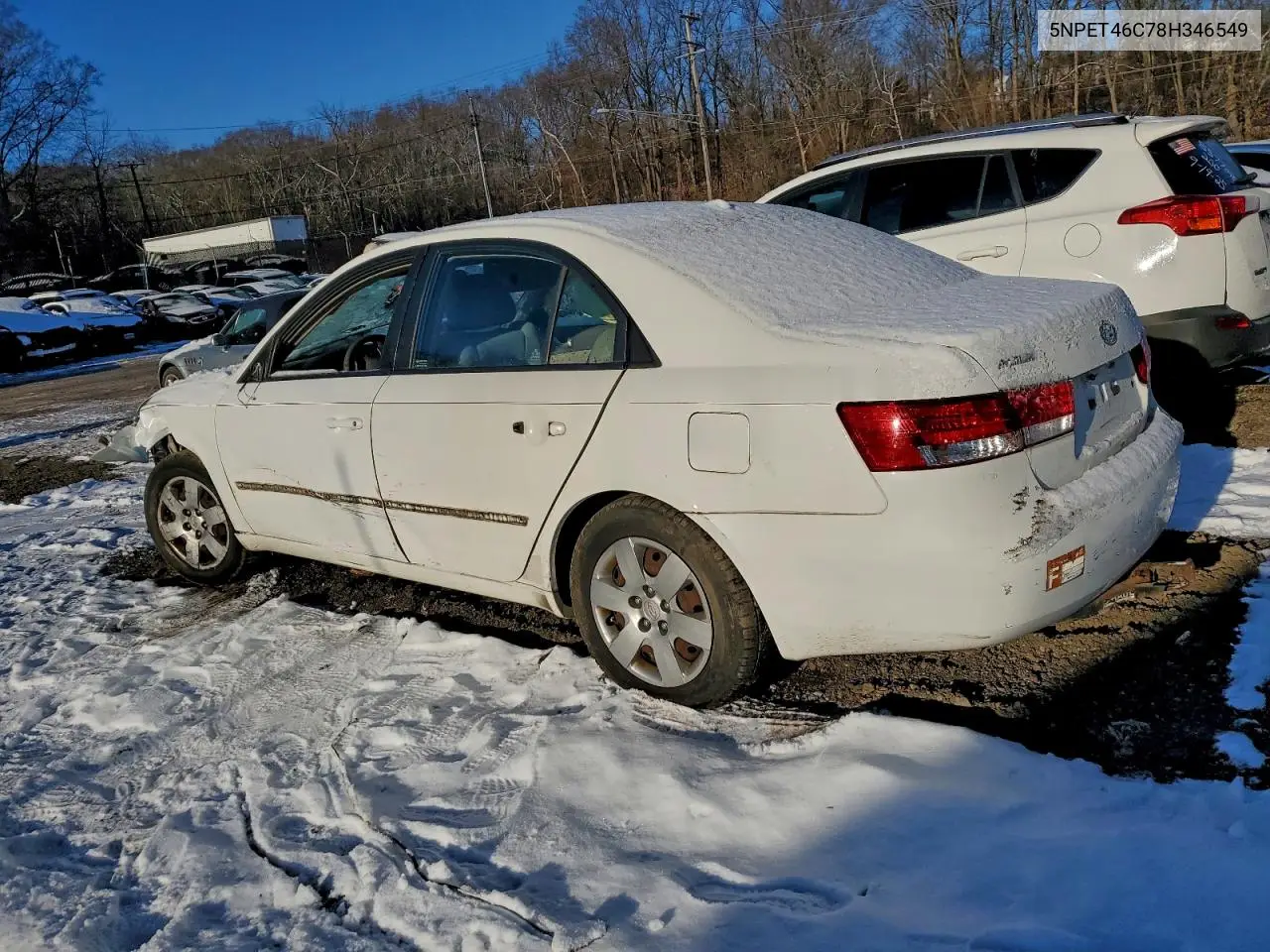 5NPET46C78H346549 2008 Hyundai Sonata Gls
