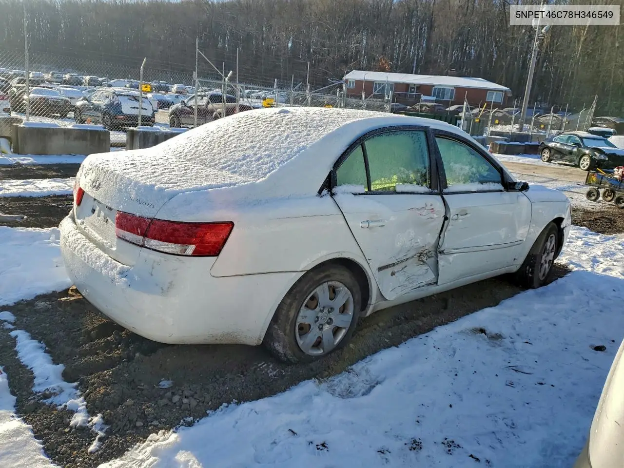 5NPET46C78H346549 2008 Hyundai Sonata Gls