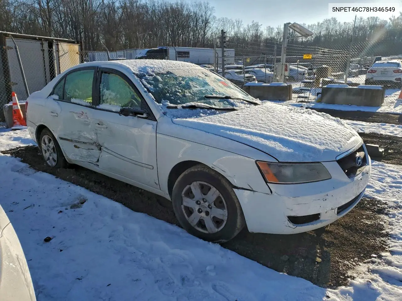 5NPET46C78H346549 2008 Hyundai Sonata Gls
