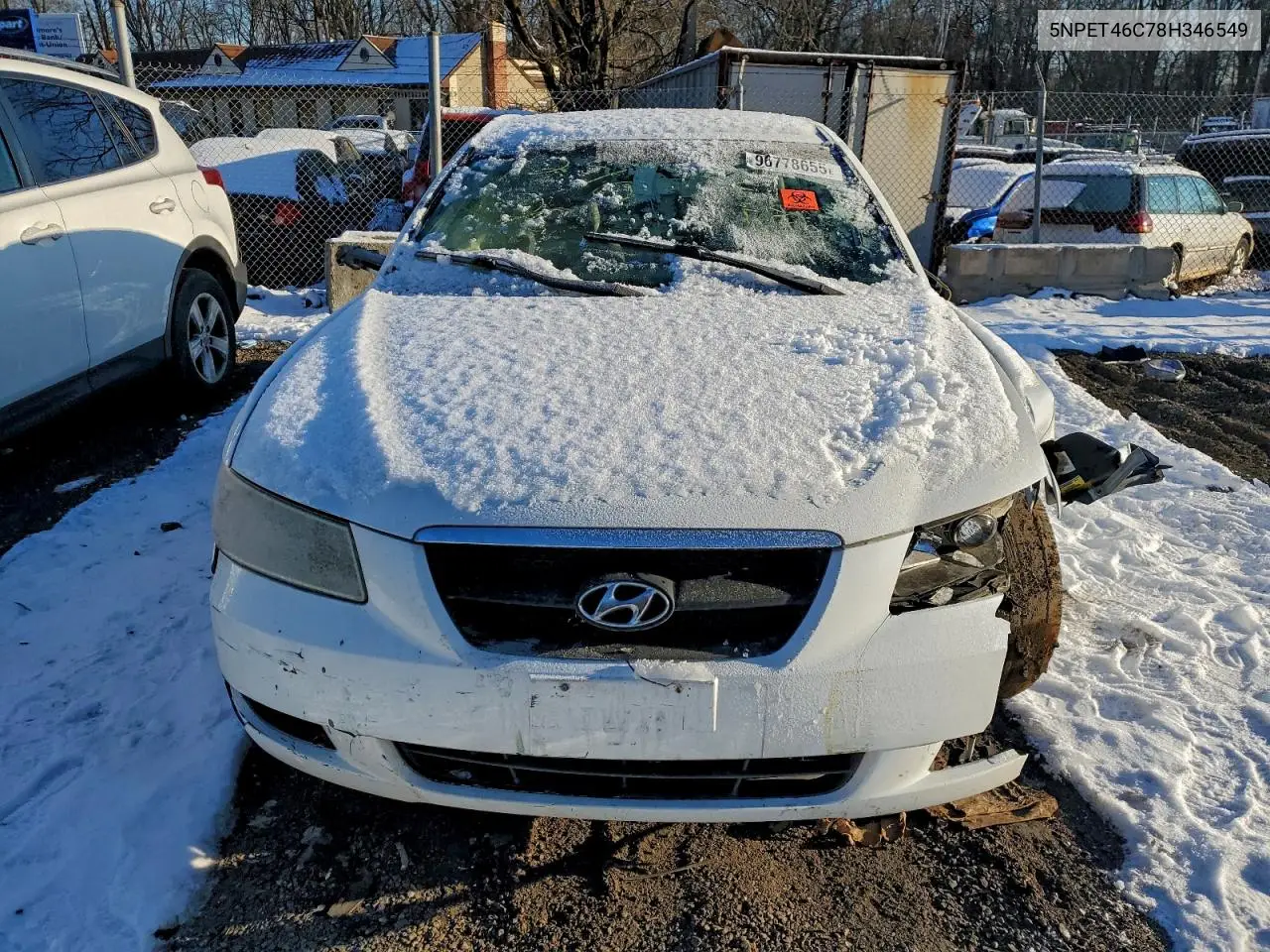 5NPET46C78H346549 2008 Hyundai Sonata Gls