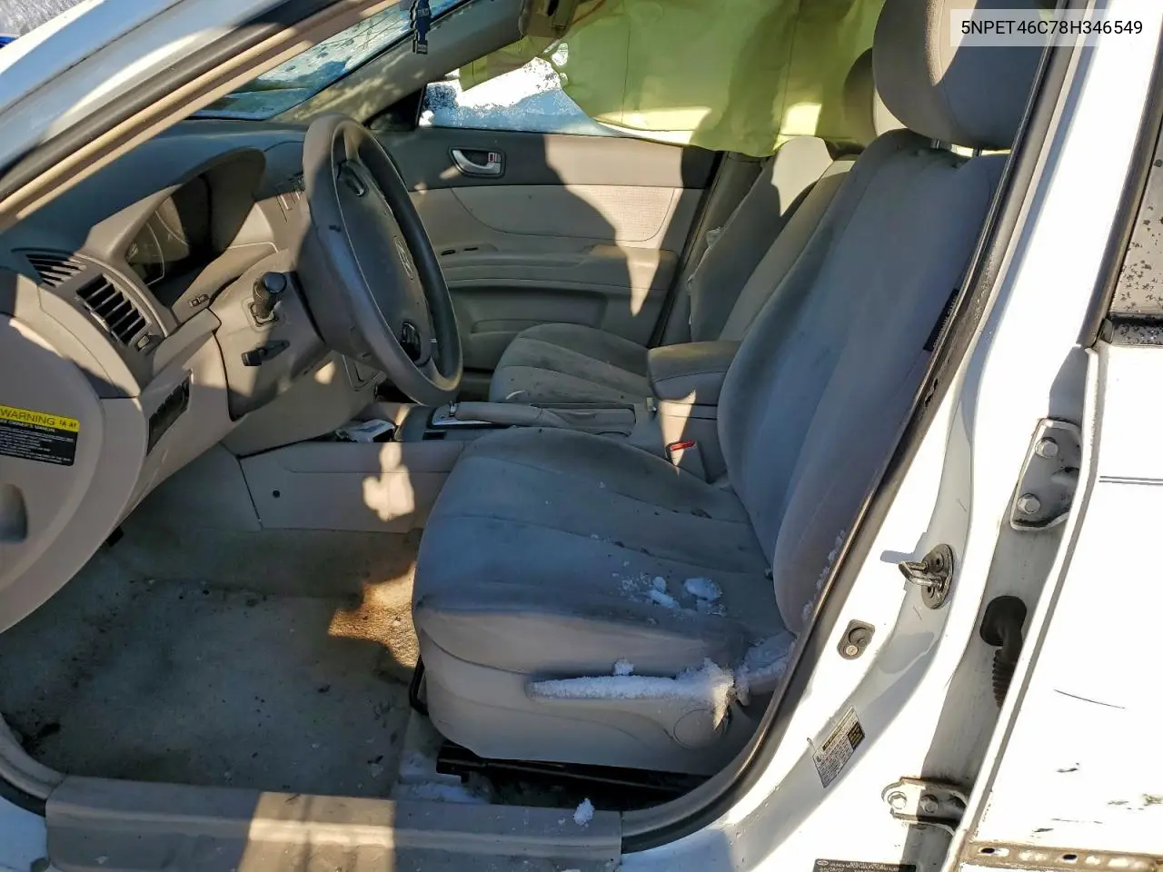 5NPET46C78H346549 2008 Hyundai Sonata Gls