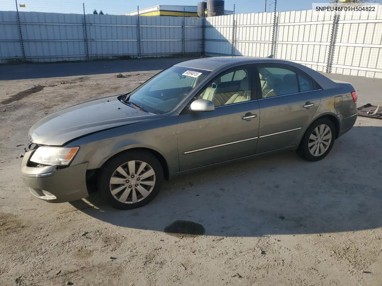5NPEU46F09H504822 2009 Hyundai Sonata Se