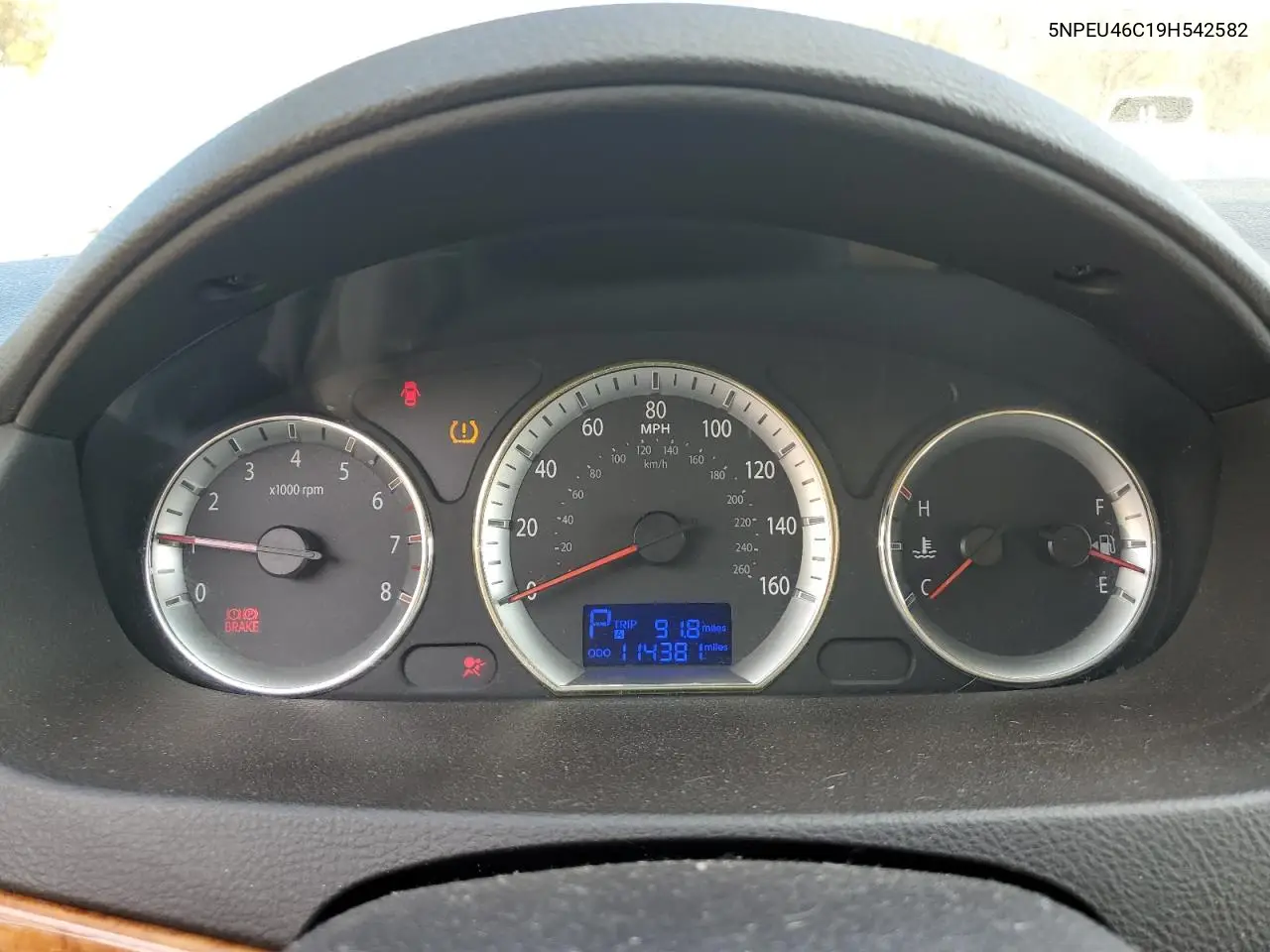 5NPEU46C19H542582 2009 Hyundai Sonata Se