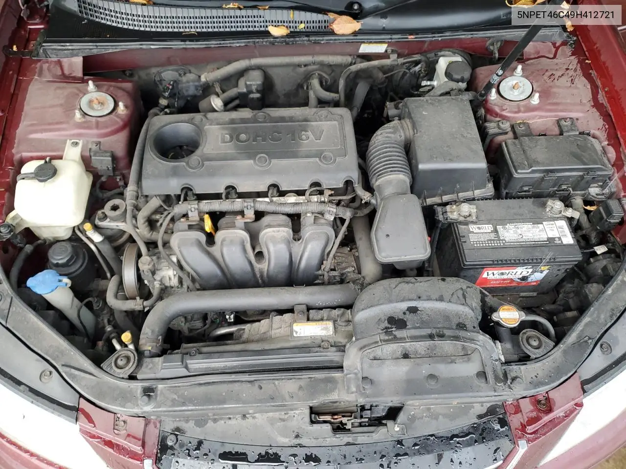 5NPET46C49H412721 2009 Hyundai Sonata Gls