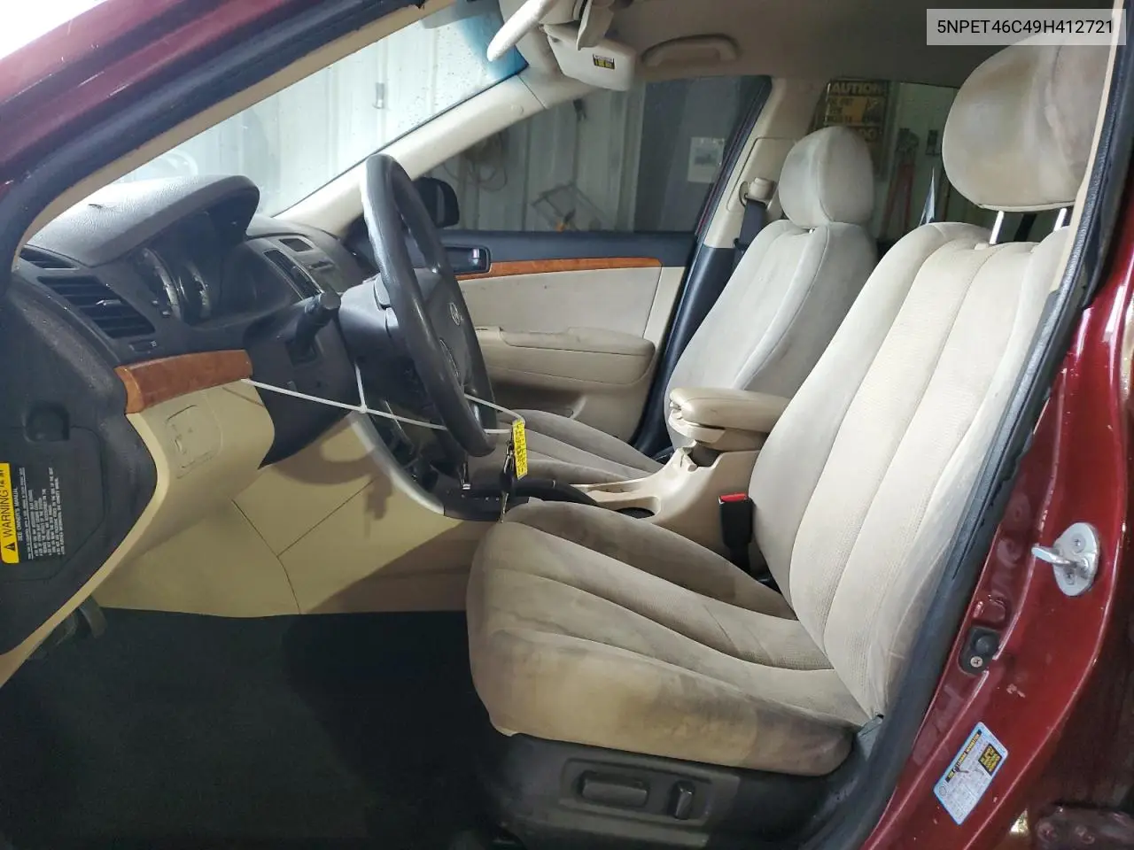 5NPET46C49H412721 2009 Hyundai Sonata Gls