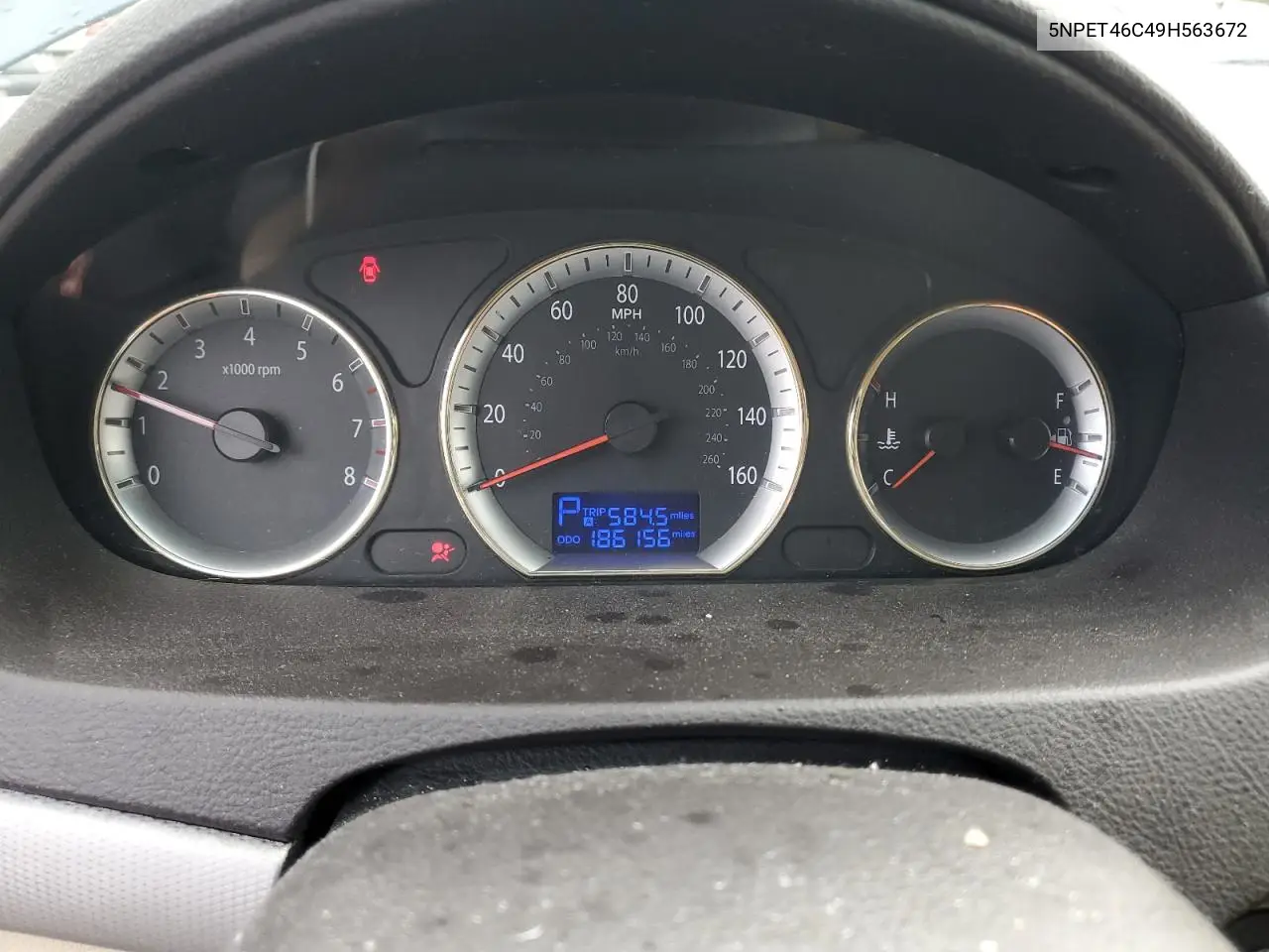 5NPET46C49H563672 2009 Hyundai Sonata Gls