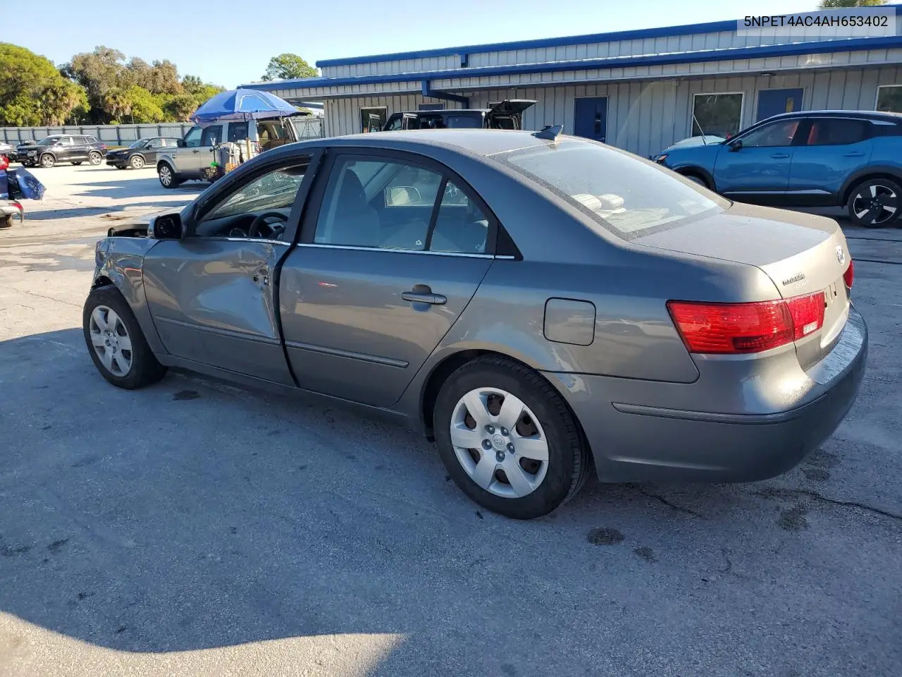 5NPET4AC4AH653402 2010 Hyundai Sonata Gls