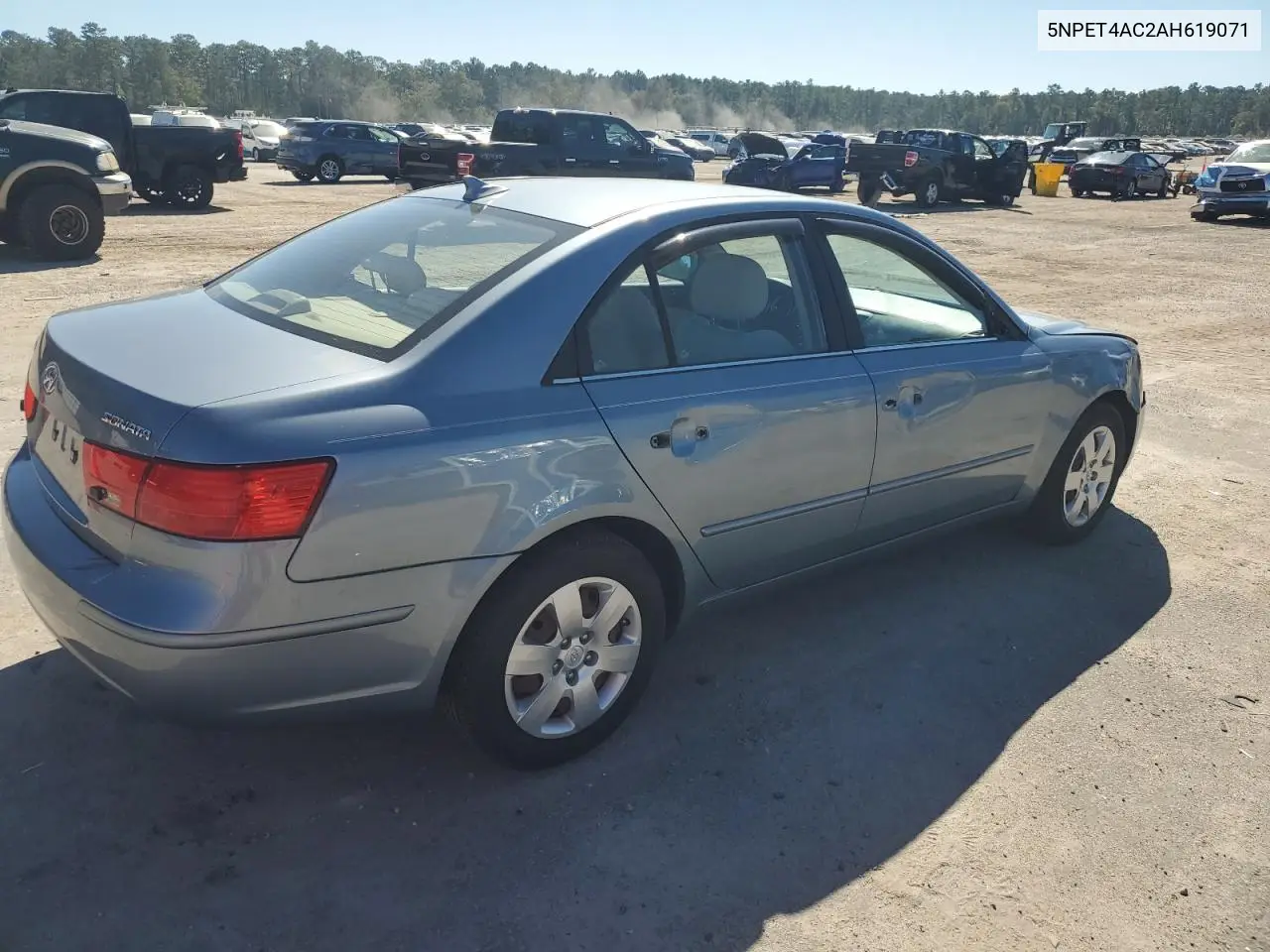 5NPET4AC2AH619071 2010 Hyundai Sonata Gls