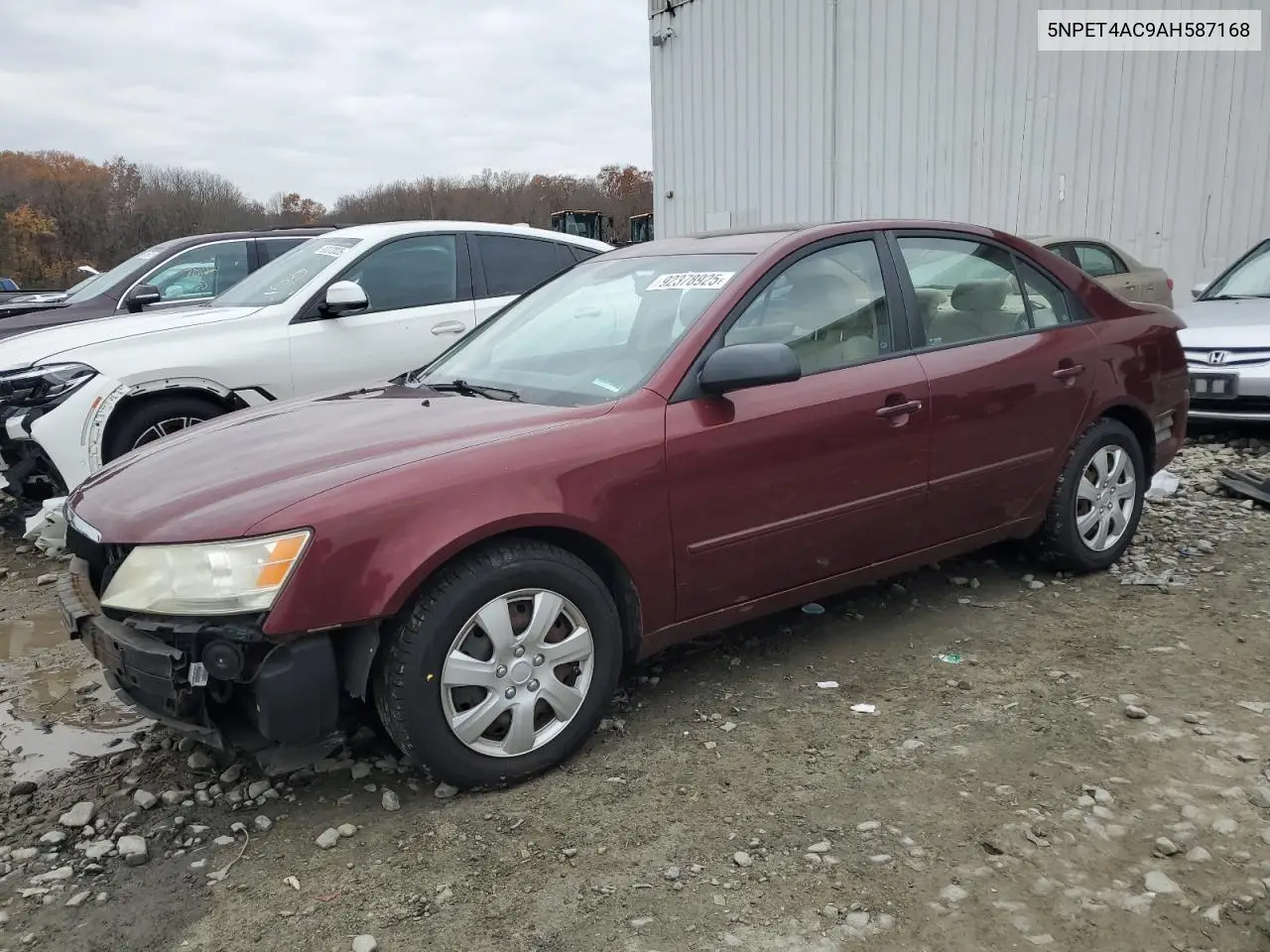 5NPET4AC9AH587168 2010 Hyundai Sonata Gls