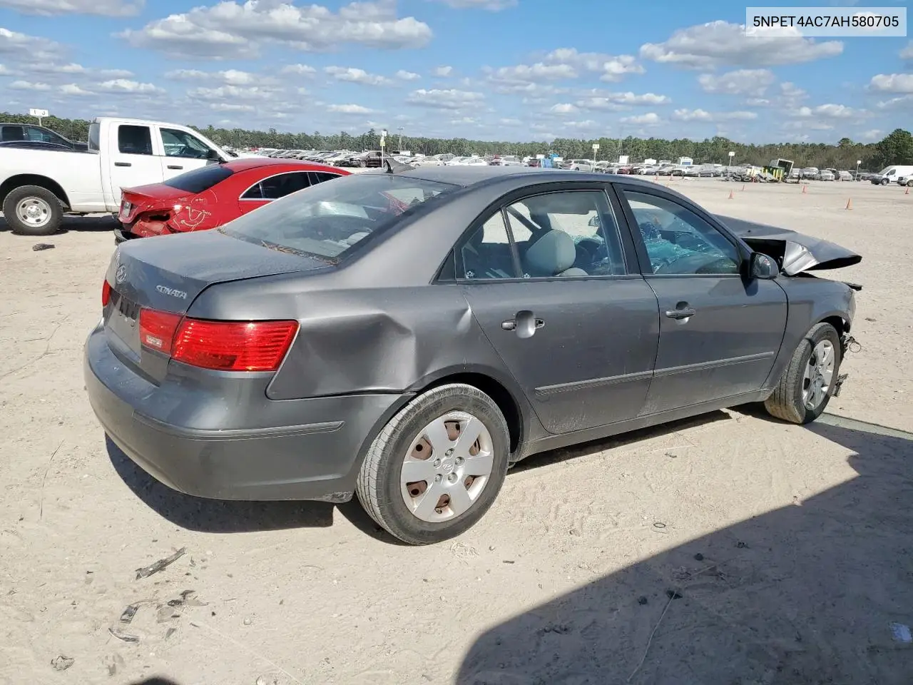 5NPET4AC7AH580705 2010 Hyundai Sonata Gls