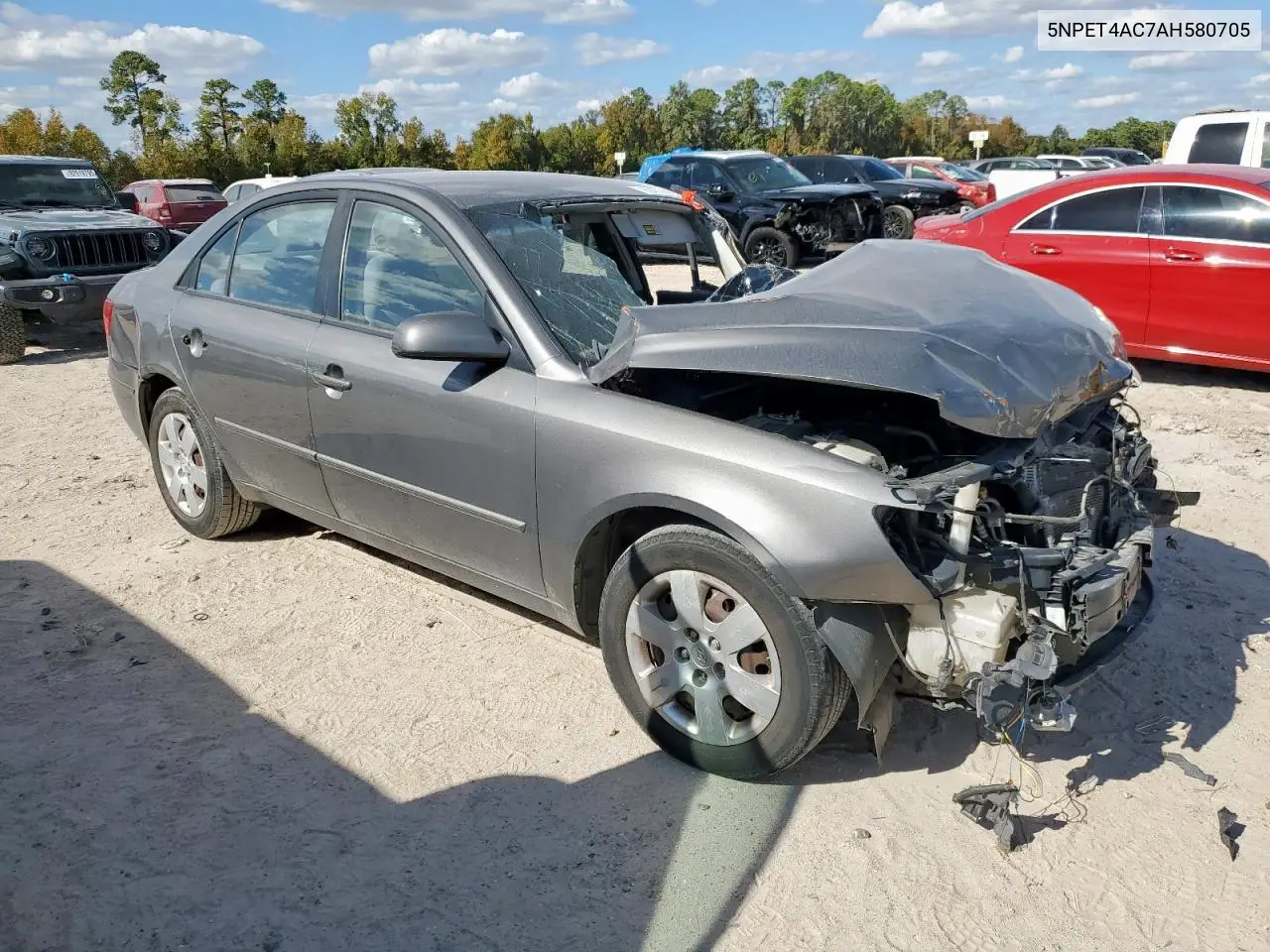 5NPET4AC7AH580705 2010 Hyundai Sonata Gls