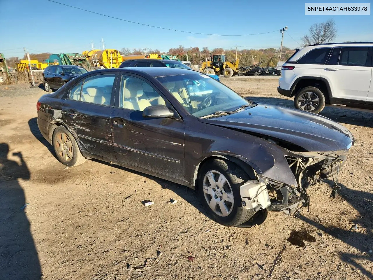 5NPET4AC1AH633978 2010 Hyundai Sonata Gls