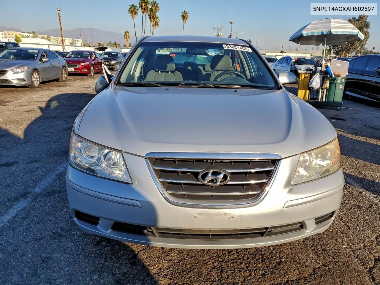 5NPET4ACXAH602597 2010 Hyundai Sonata Gls