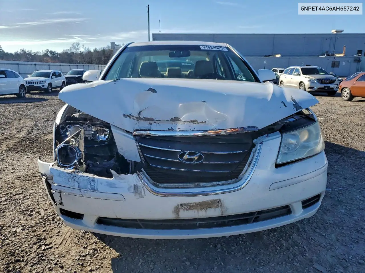 5NPET4AC6AH657242 2010 Hyundai Sonata Gls
