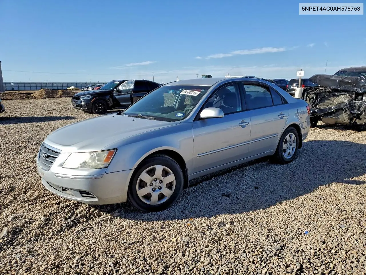 5NPET4AC0AH578763 2010 Hyundai Sonata Gls