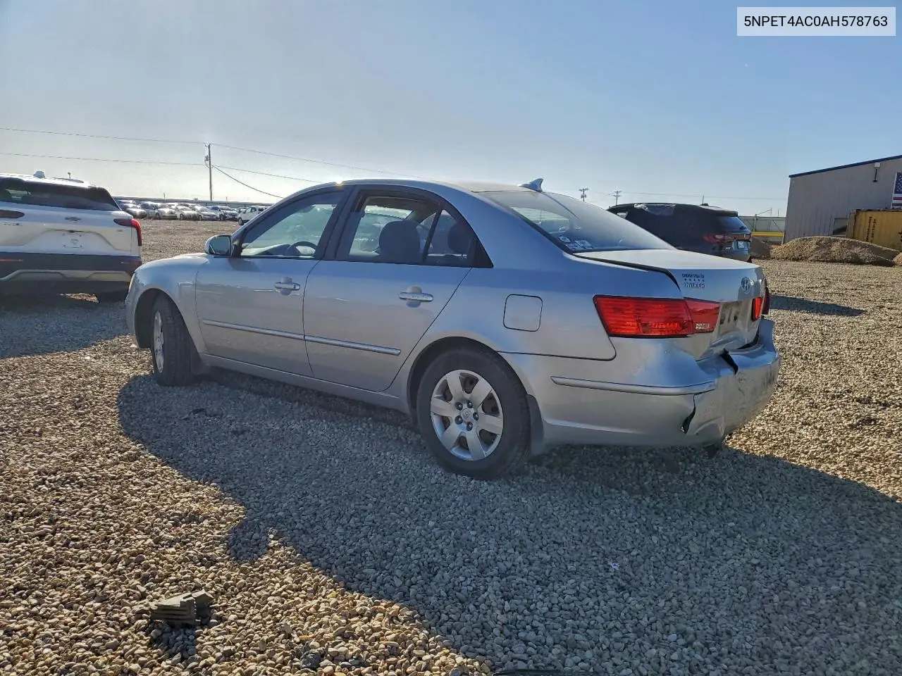 5NPET4AC0AH578763 2010 Hyundai Sonata Gls