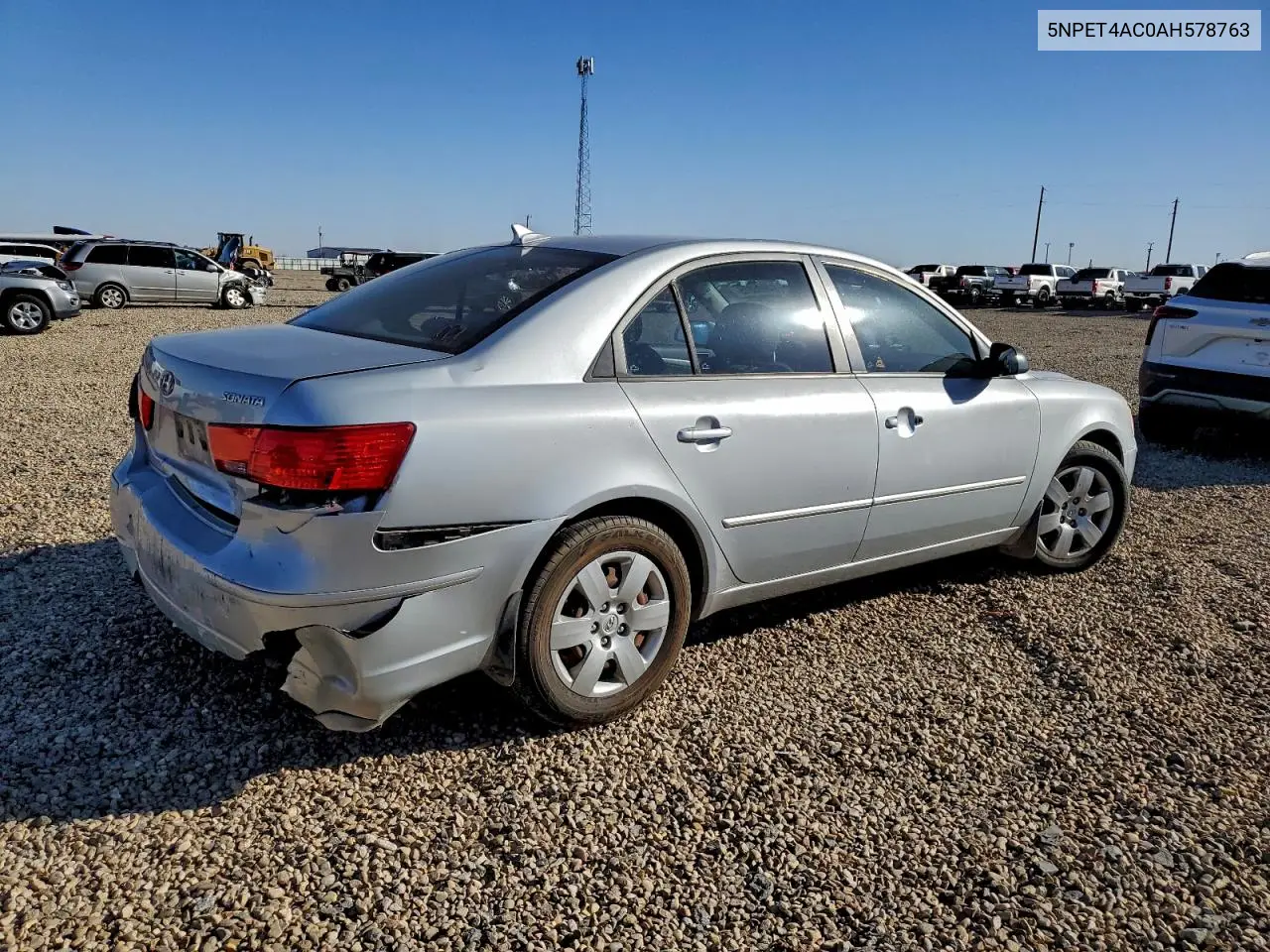 5NPET4AC0AH578763 2010 Hyundai Sonata Gls