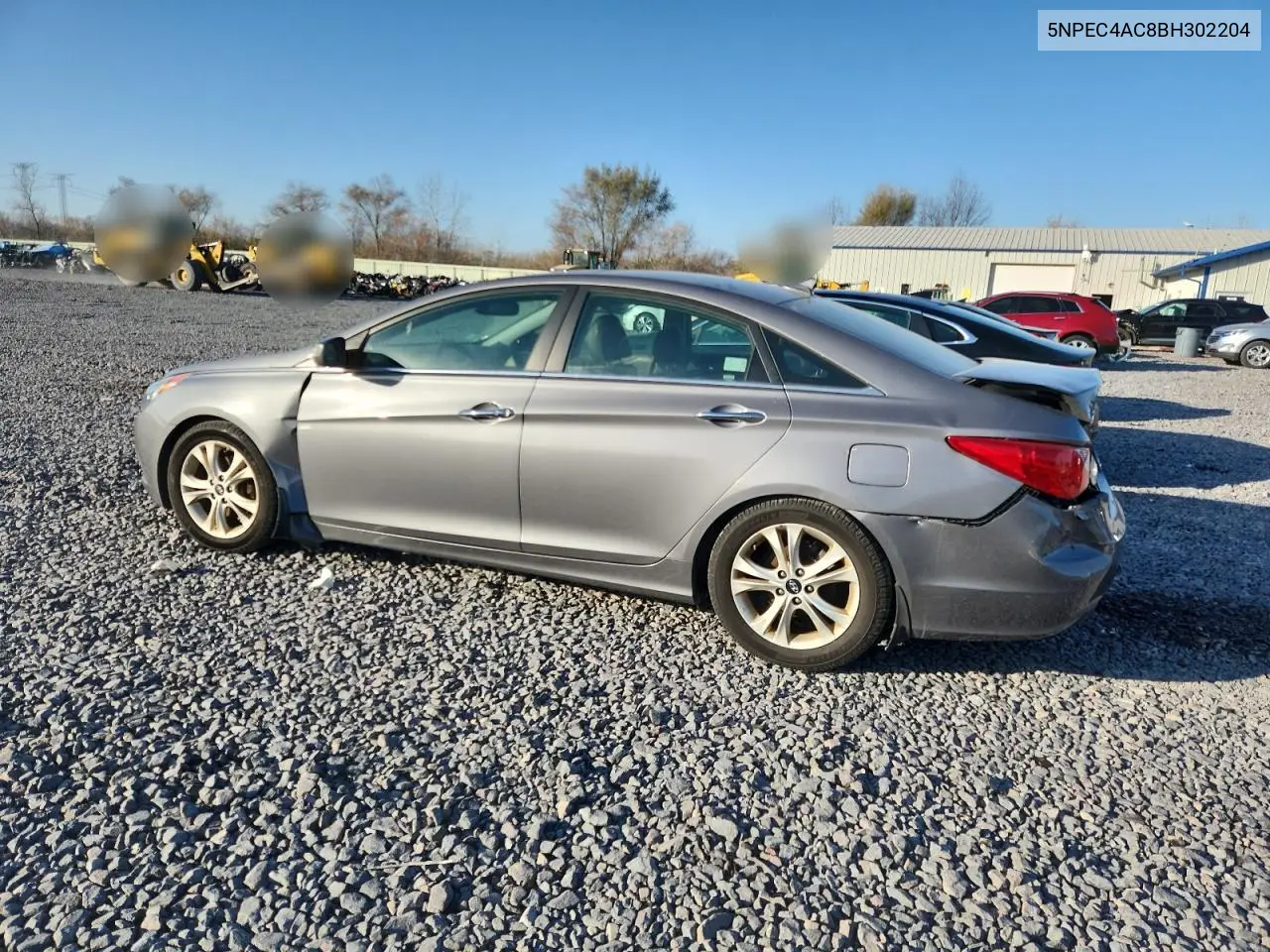 5NPEC4AC8BH302204 2011 Hyundai Sonata Se