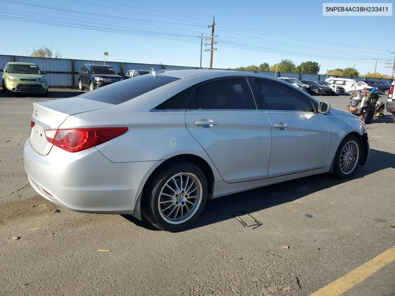 5NPEB4AC3BH233411 2011 Hyundai Sonata Gls