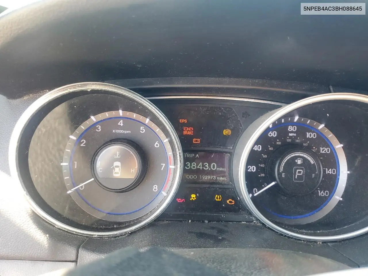 5NPEB4AC3BH088645 2011 Hyundai Sonata Gls