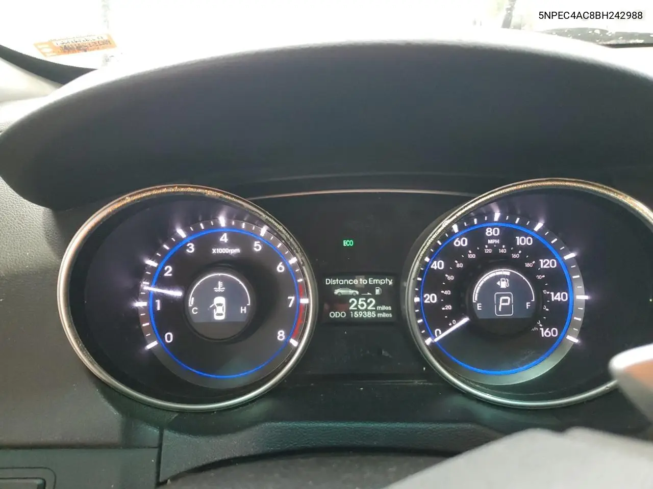 5NPEC4AC8BH242988 2011 Hyundai Sonata Se