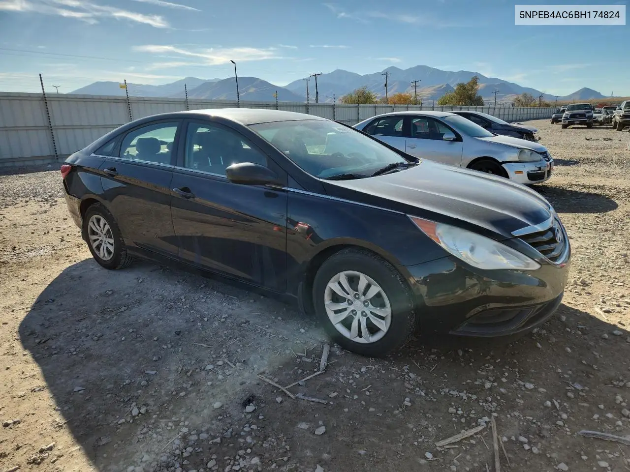 5NPEB4AC6BH174824 2011 Hyundai Sonata Gls