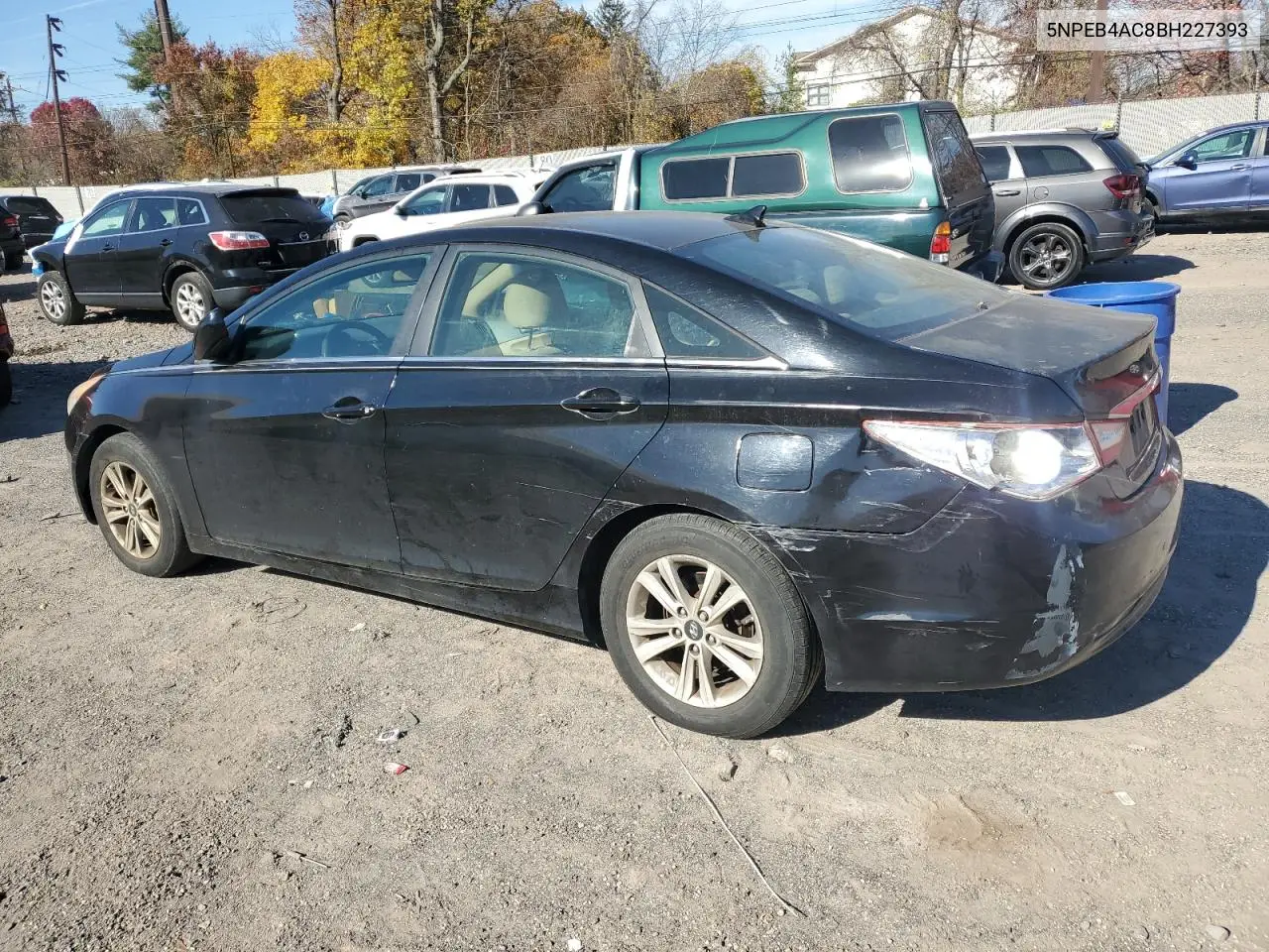 5NPEB4AC8BH227393 2011 Hyundai Sonata Gls