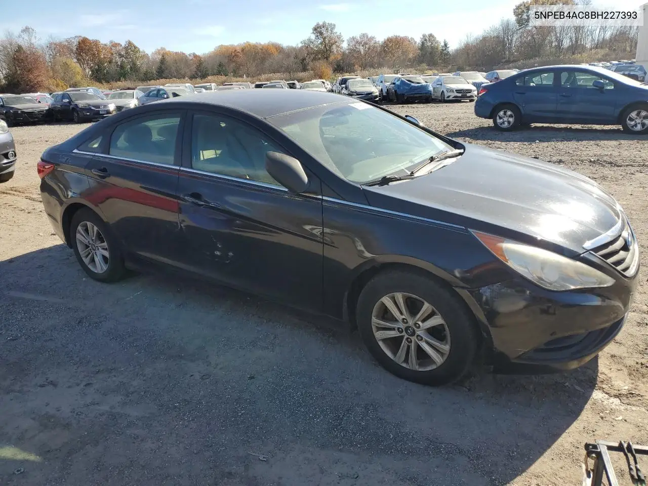 5NPEB4AC8BH227393 2011 Hyundai Sonata Gls