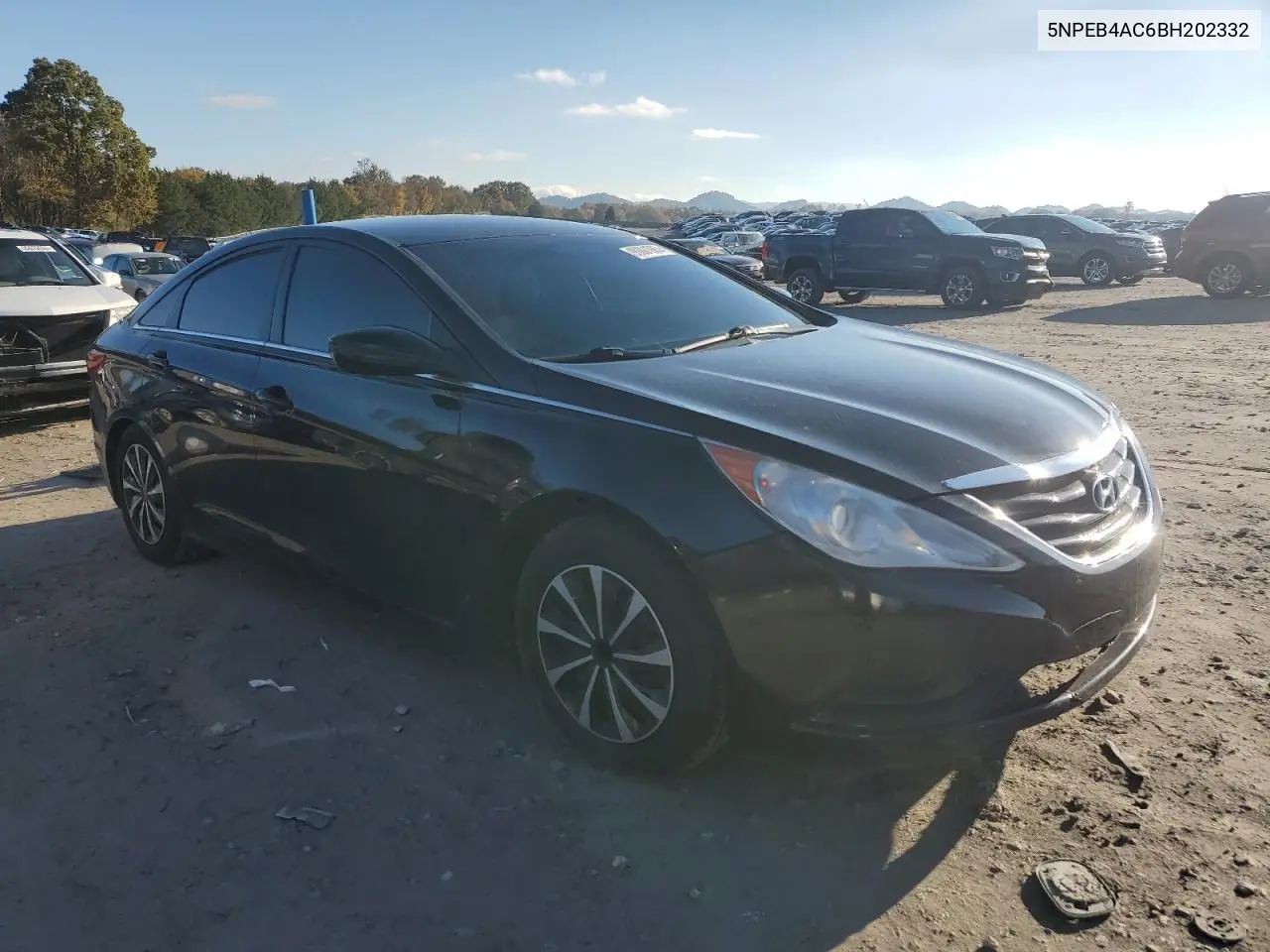 5NPEB4AC6BH202332 2011 Hyundai Sonata Gls