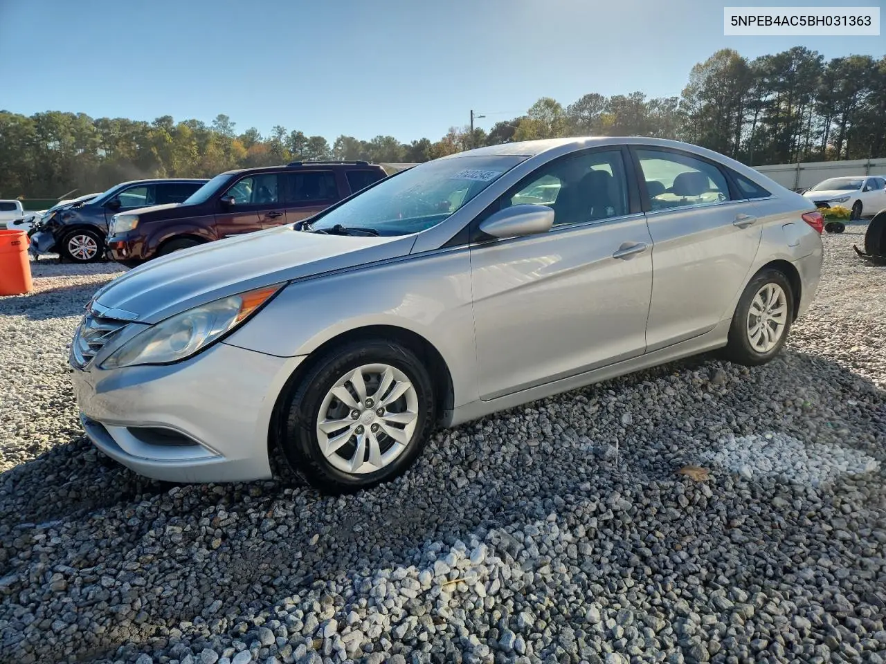 5NPEB4AC5BH031363 2011 Hyundai Sonata Gls