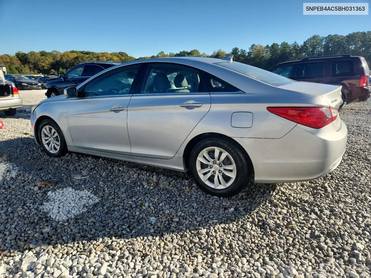 5NPEB4AC5BH031363 2011 Hyundai Sonata Gls