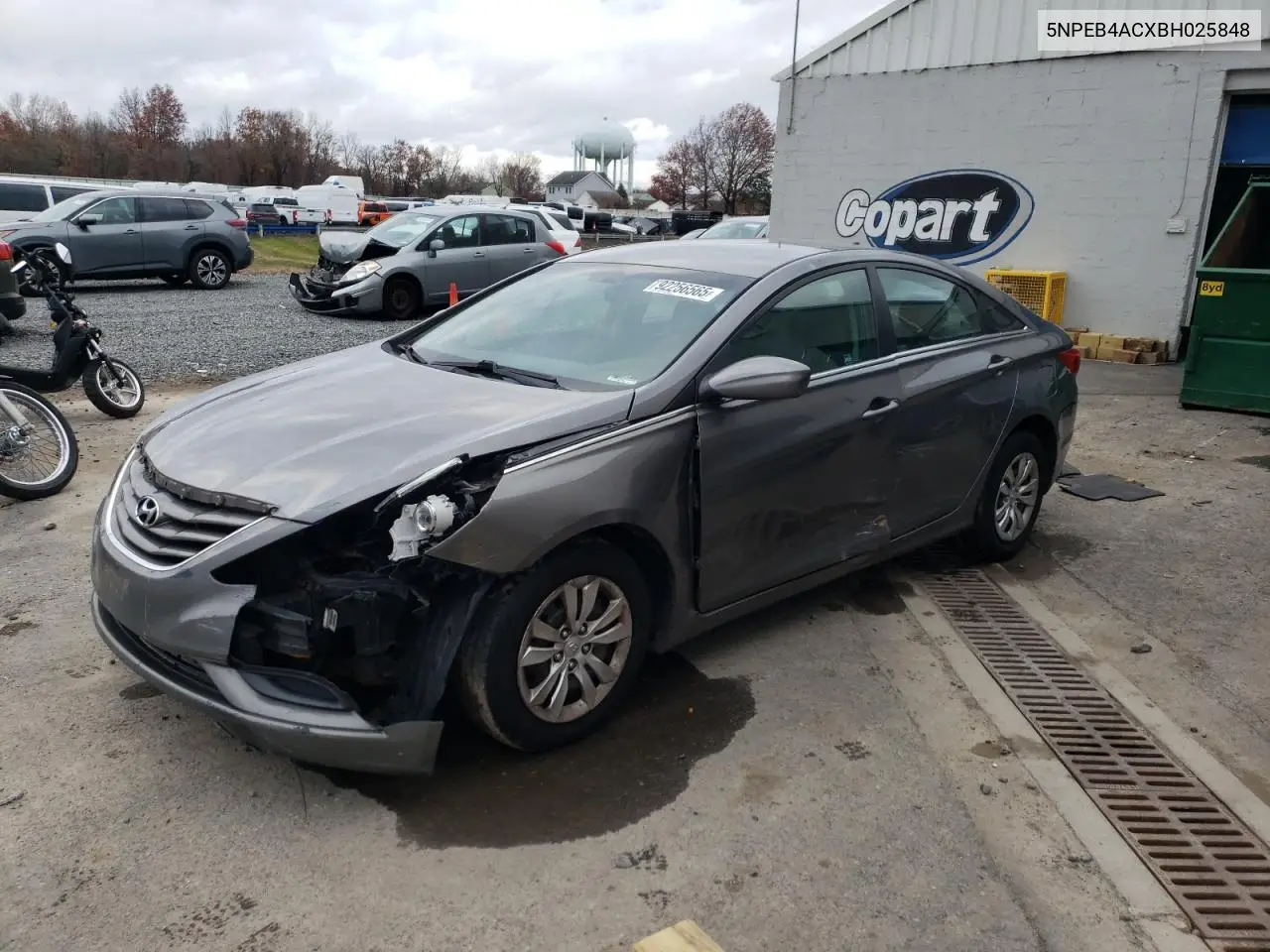 5NPEB4ACXBH025848 2011 Hyundai Sonata Gls