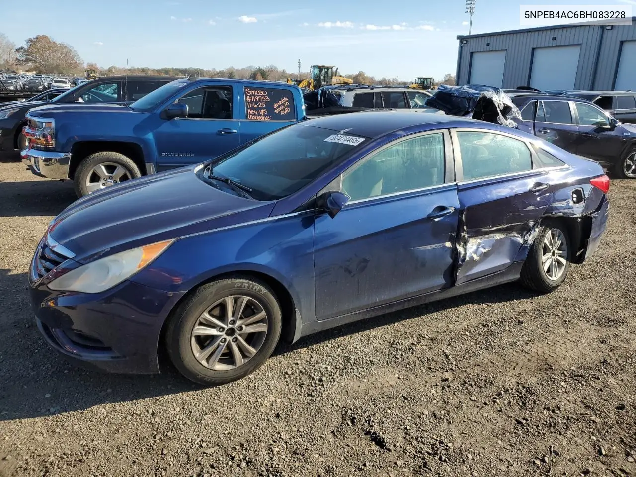 5NPEB4AC6BH083228 2011 Hyundai Sonata Gls