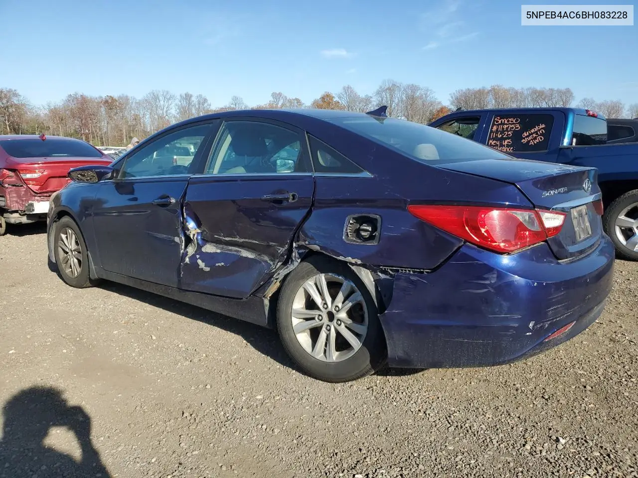 5NPEB4AC6BH083228 2011 Hyundai Sonata Gls