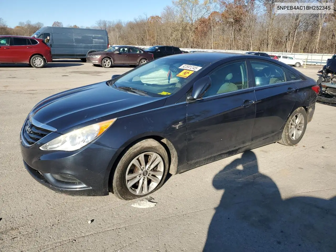 5NPEB4AC1BH252345 2011 Hyundai Sonata Gls