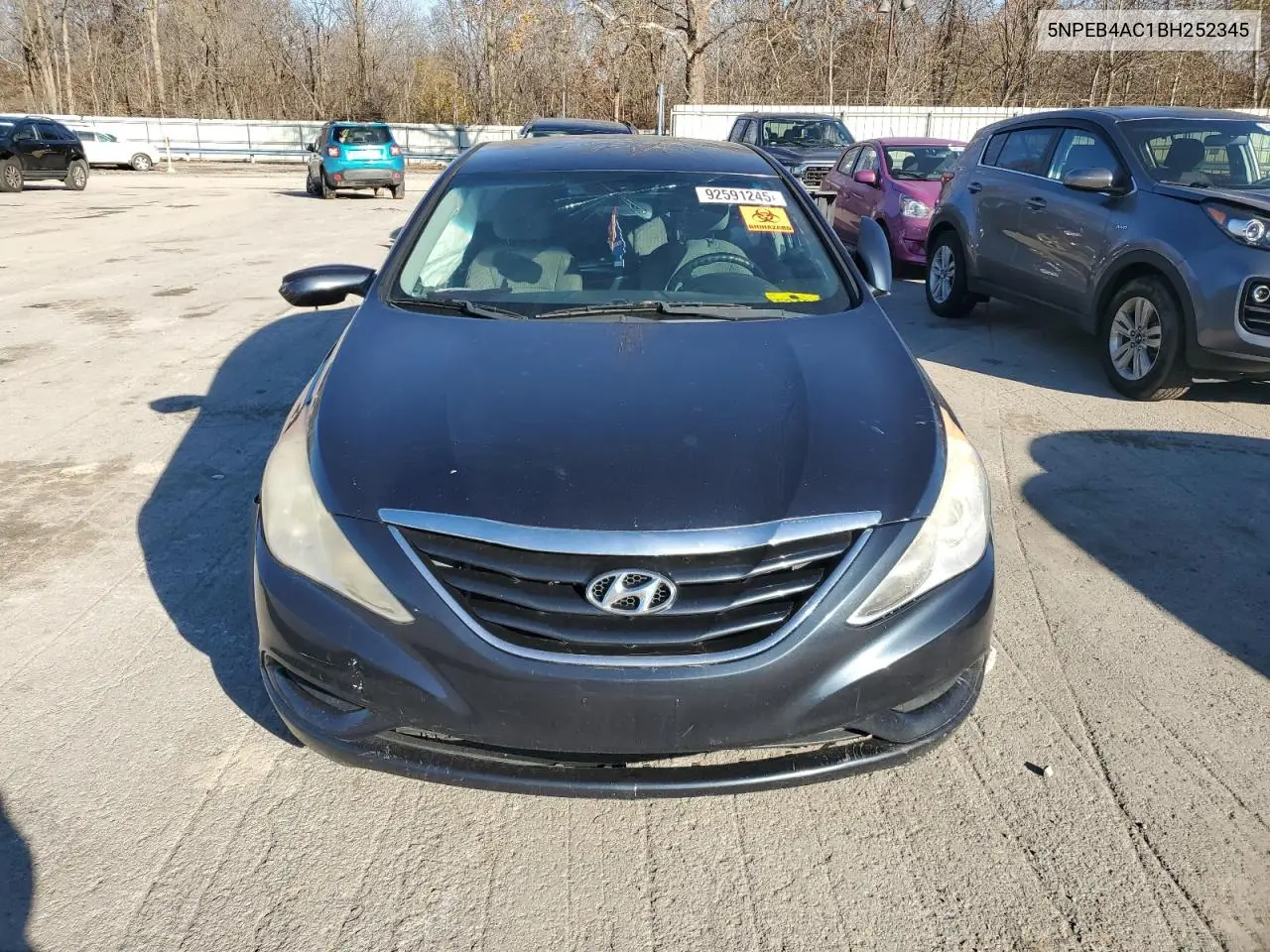 5NPEB4AC1BH252345 2011 Hyundai Sonata Gls