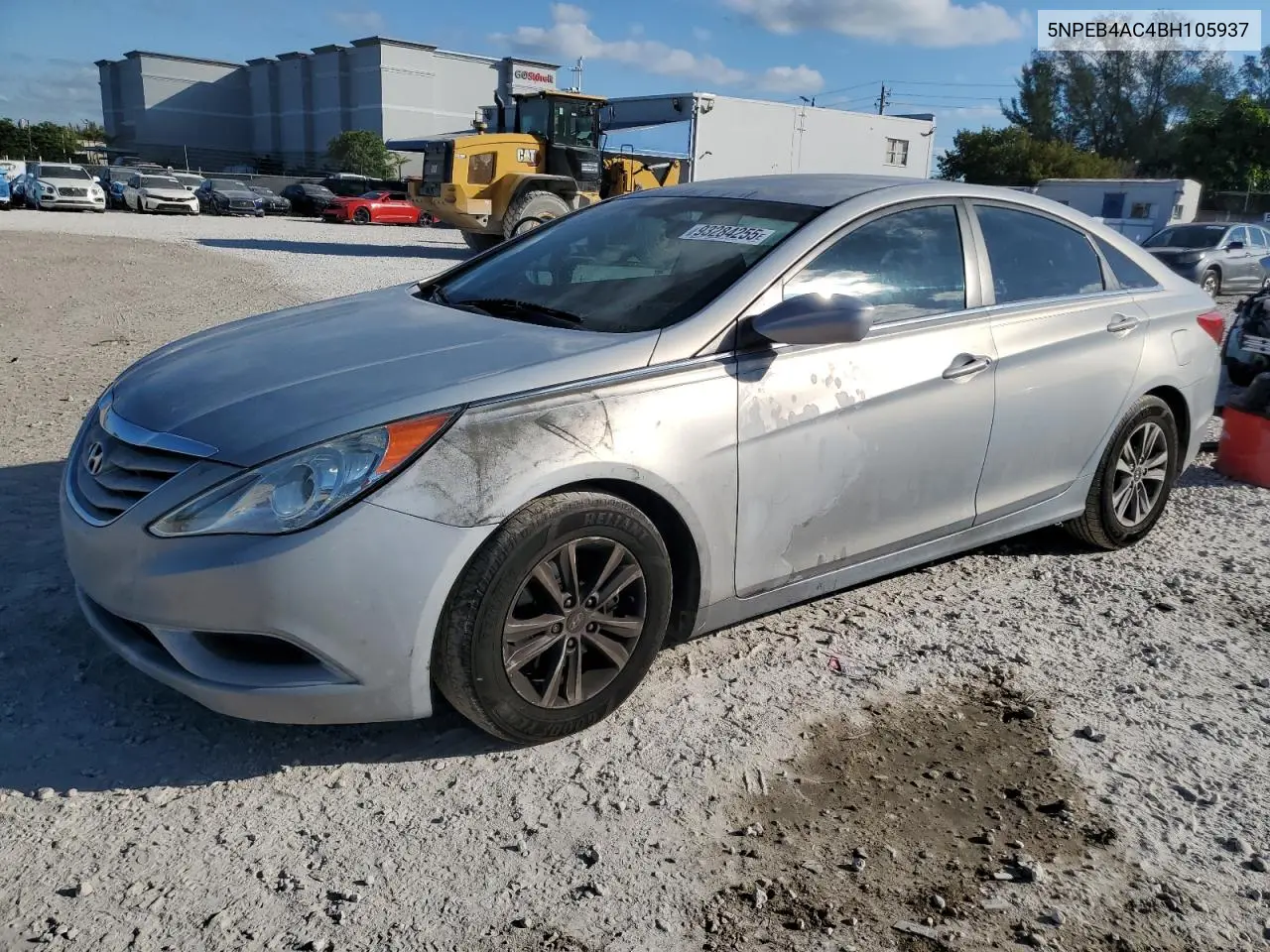 5NPEB4AC4BH105937 2011 Hyundai Sonata Gls