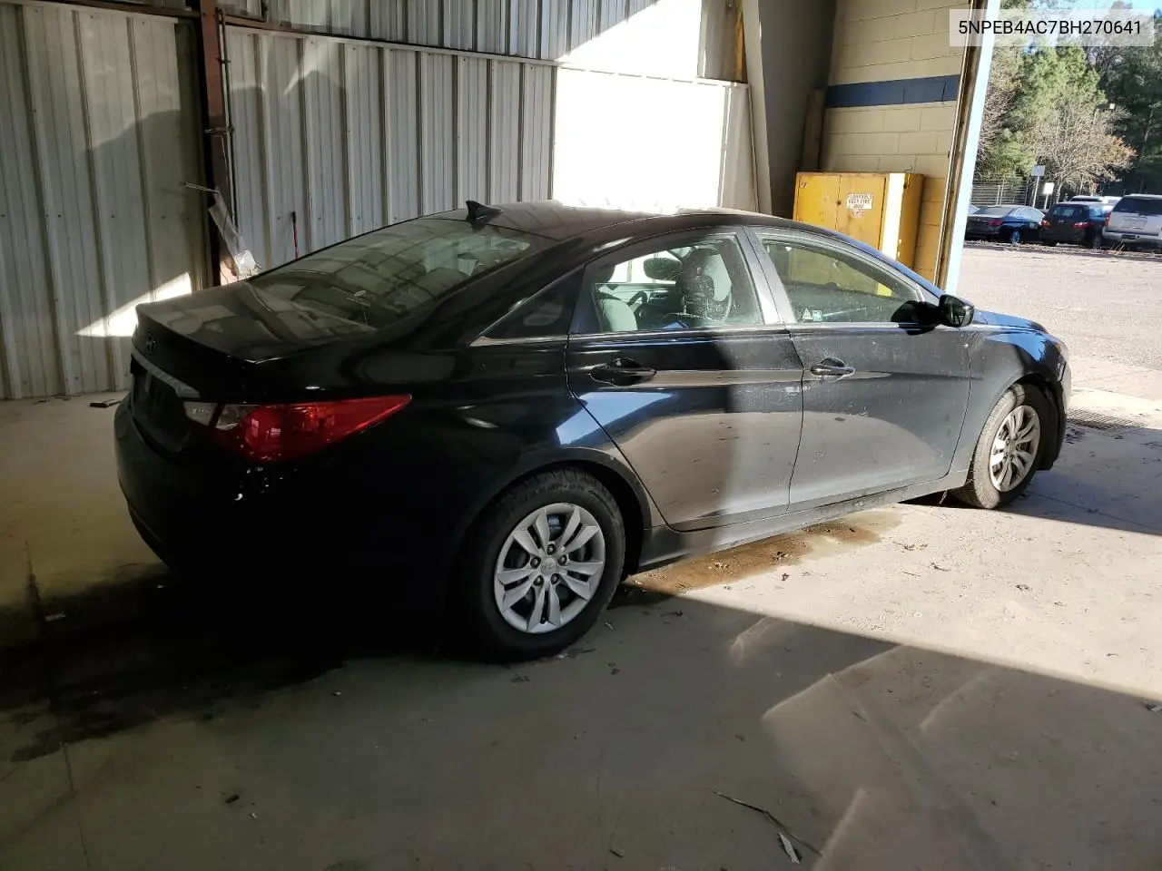 5NPEB4AC7BH270641 2011 Hyundai Sonata Gls