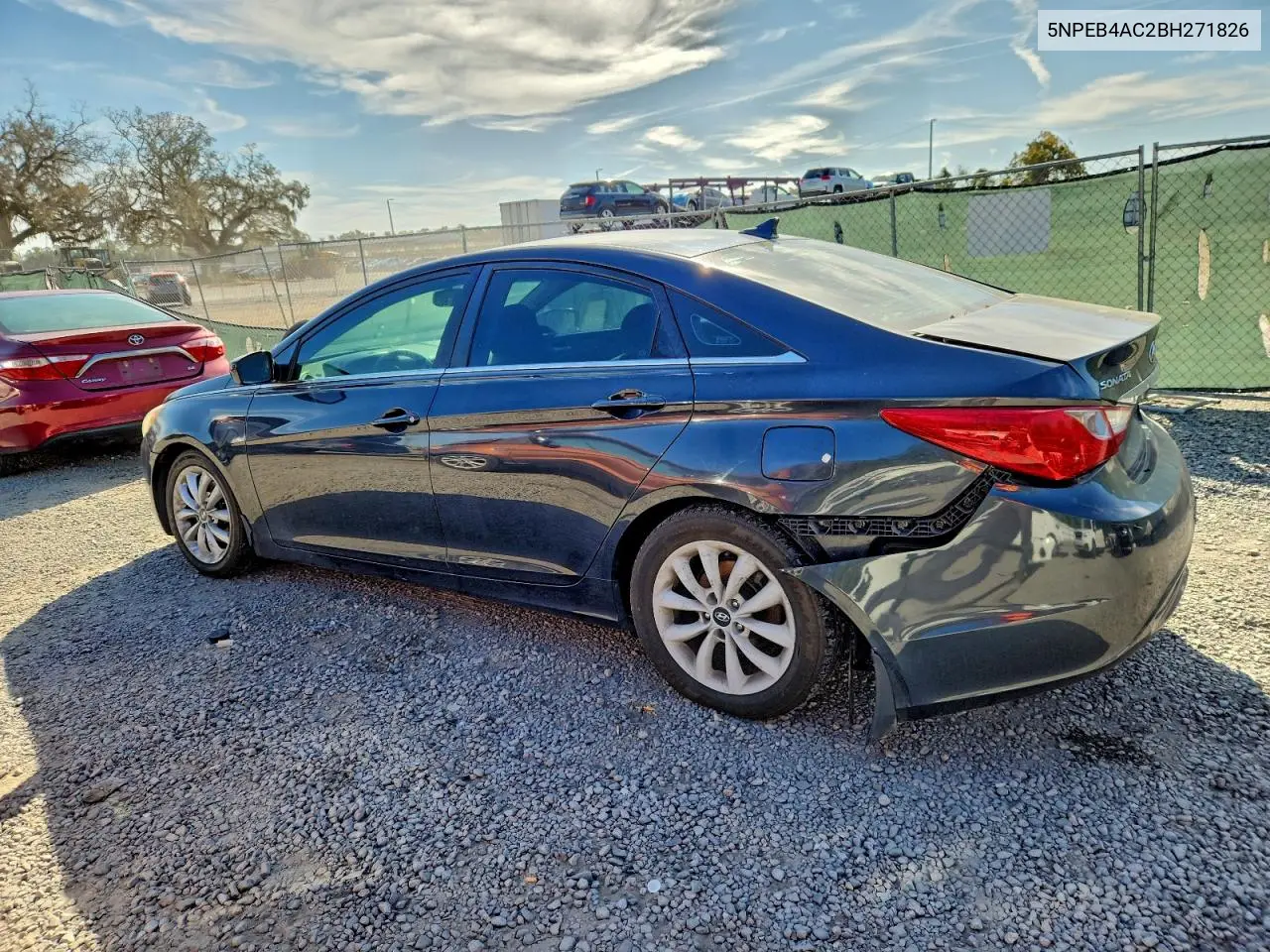 5NPEB4AC2BH271826 2011 Hyundai Sonata Gls