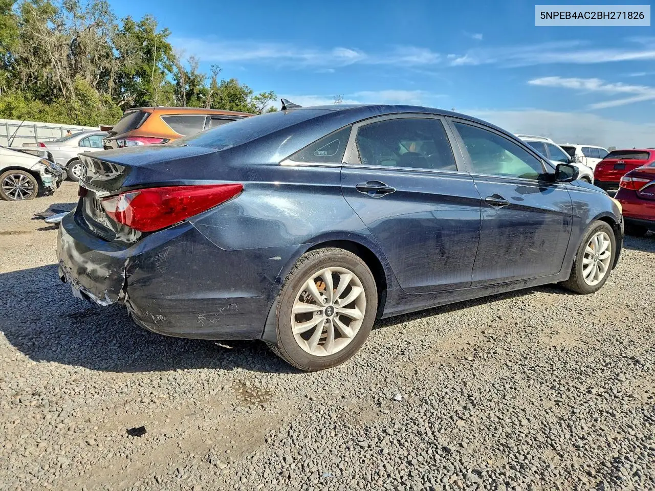 5NPEB4AC2BH271826 2011 Hyundai Sonata Gls