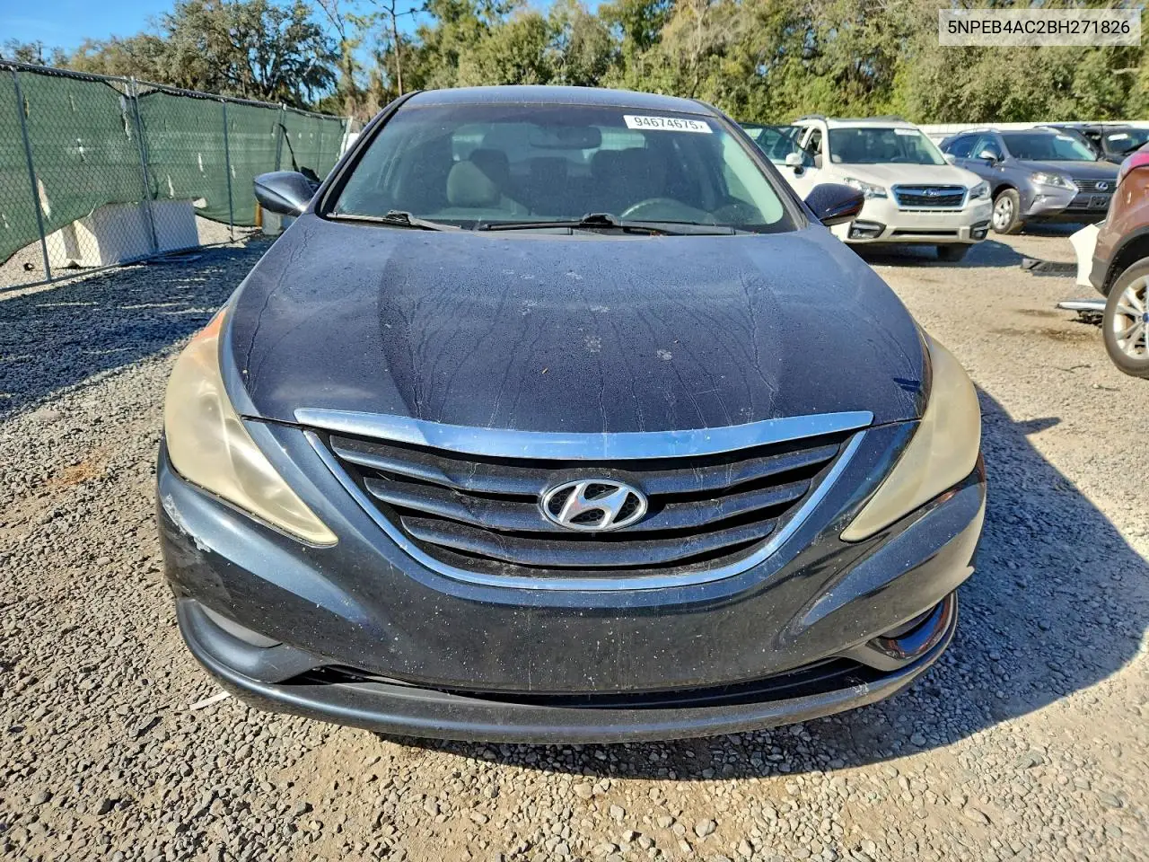 5NPEB4AC2BH271826 2011 Hyundai Sonata Gls