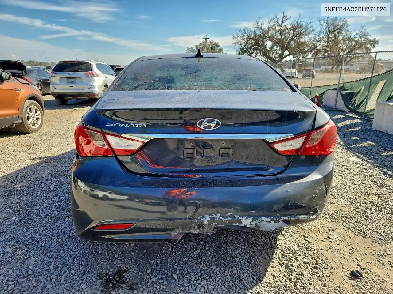 5NPEB4AC2BH271826 2011 Hyundai Sonata Gls